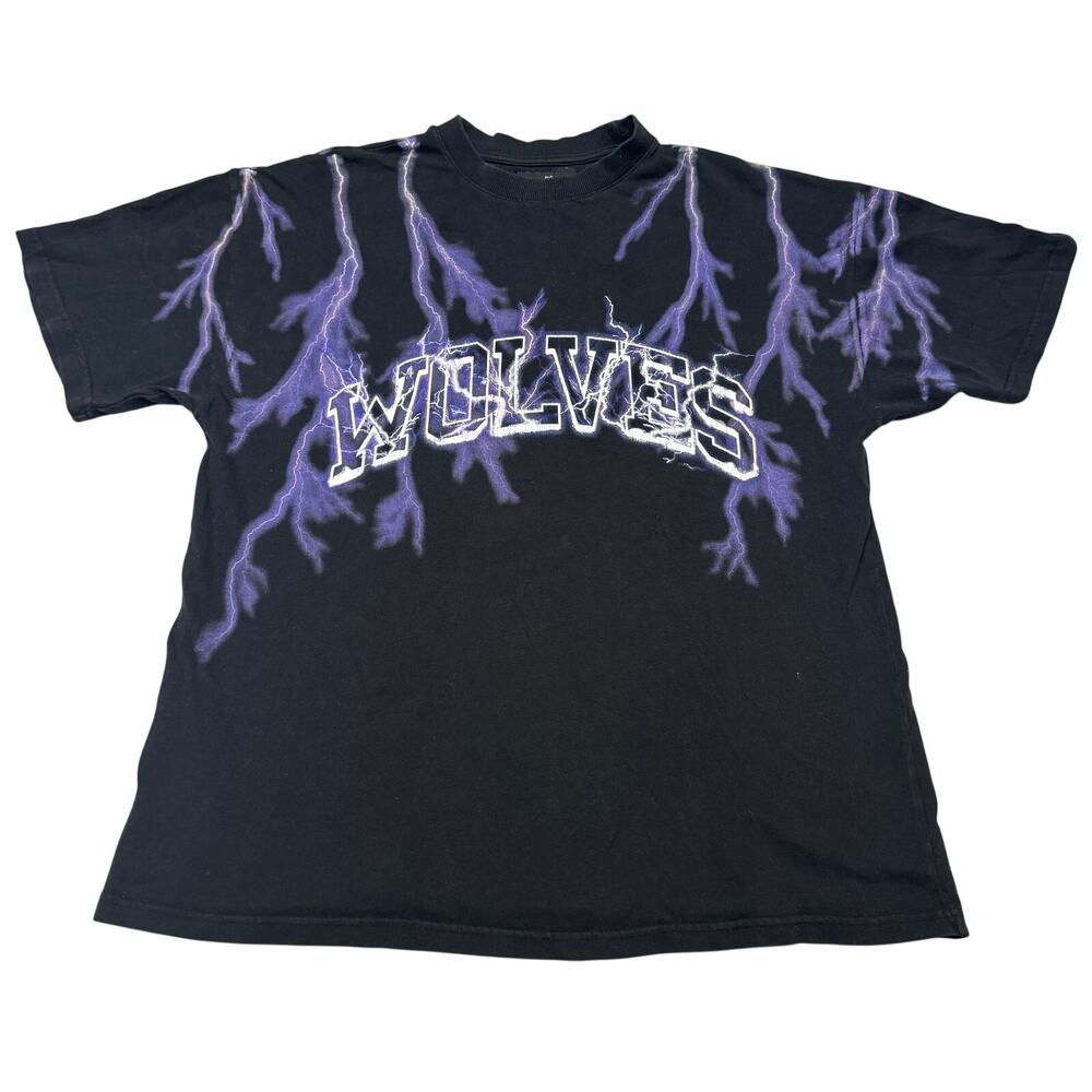 Darc Sport Wolves Forever Lightning Shirt Men's Large Gym Bodybuilding 974/1000